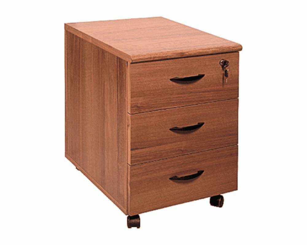 Тумба выкатная 3 ящичная c доводчиками с центральным замком ТЖ 214 Prestige