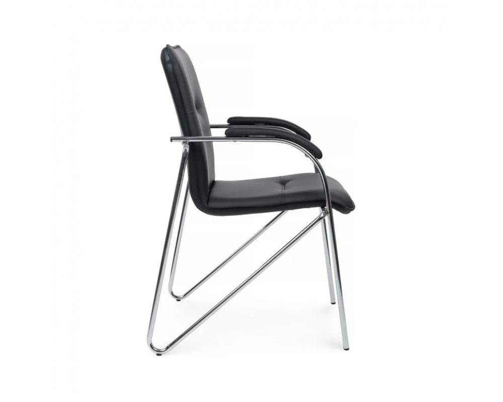 Стул Самба с мягкими подлокотниками SMB-01H Хром гальв.