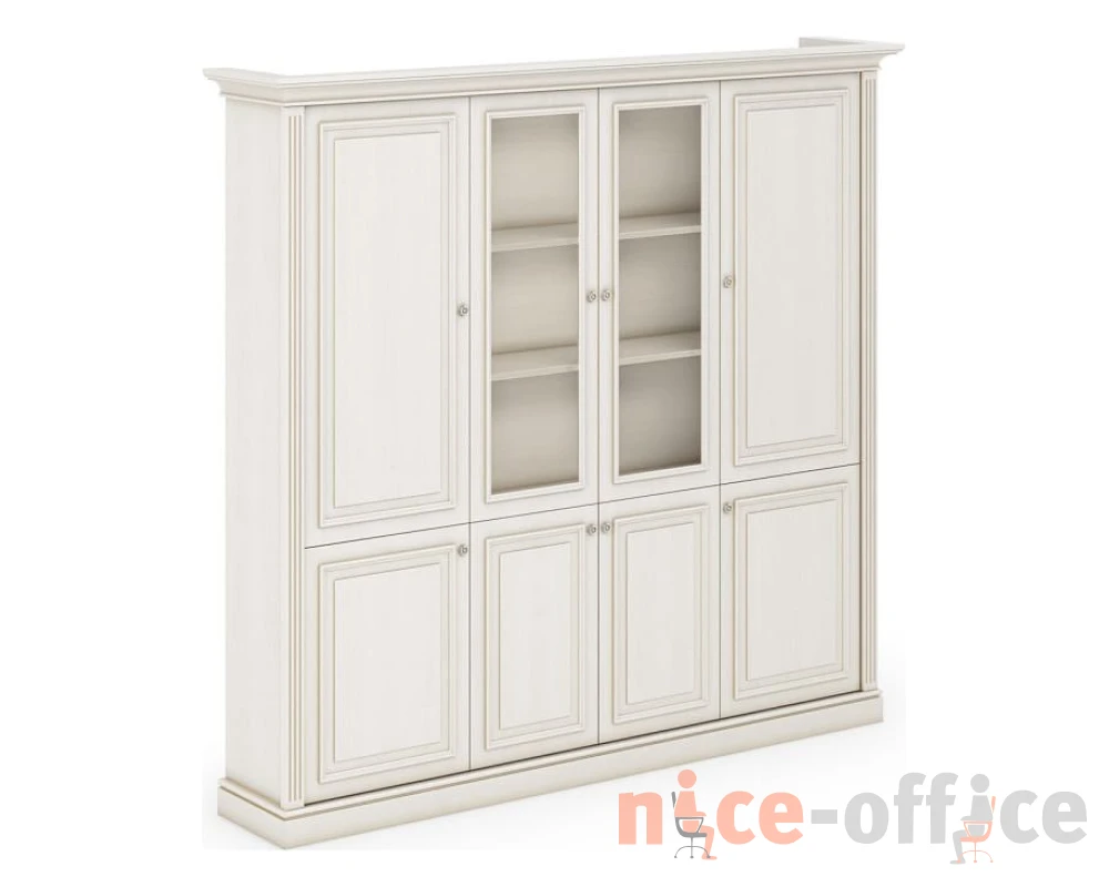 Шкаф 4-х дверный 2230x422x2100 Нью Интер Вайт / New Inter White