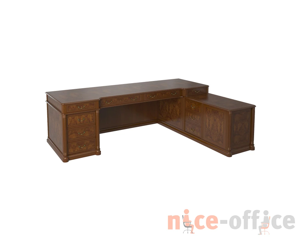 Стол руководителя матовый, правый 2500х1900х780 Artmoble
