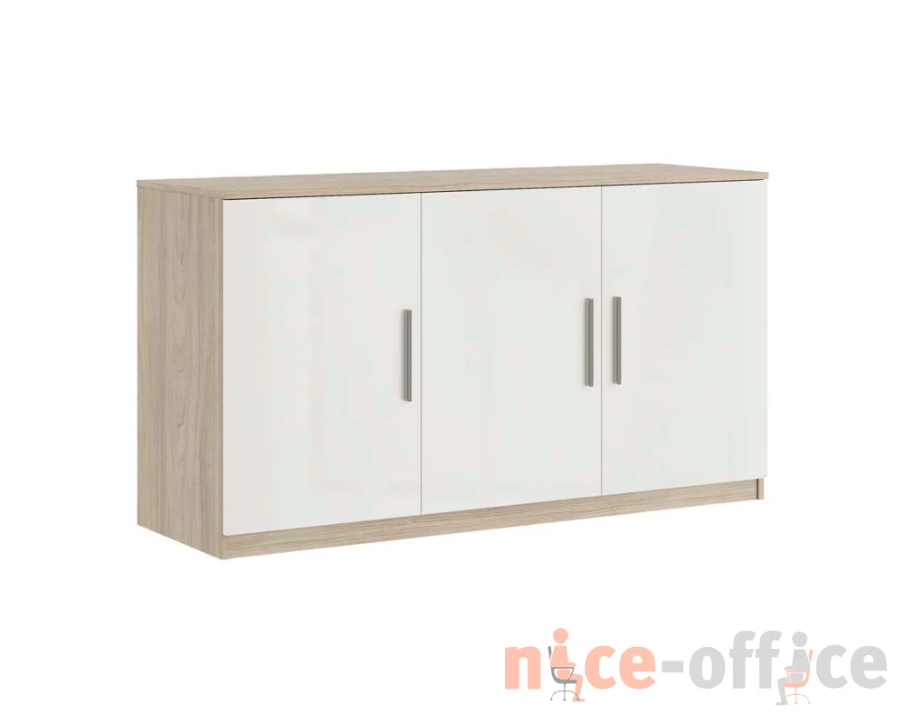 Креденция 3 двери 135x45x74,2 Асти П / Asti P Вяз/Белый