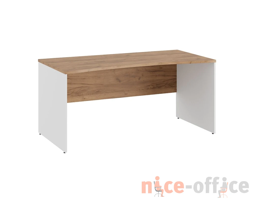 Стол линза 160x80x75 Тесс / Tess Дуб крафт золотой/Белый