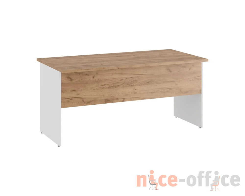 Стол письменный 160x80x75 Тесс / Tess Дуб крафт золотой/Белый