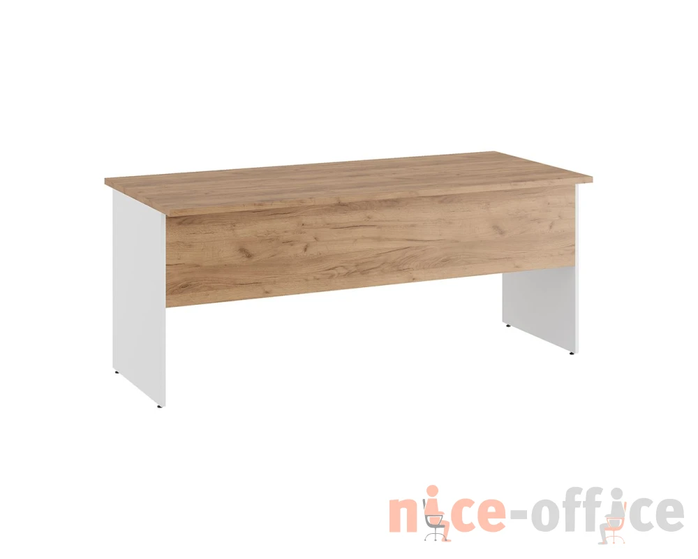 Стол письменный 180x80x75 Тесс / Tess Дуб крафт золотой/Белый