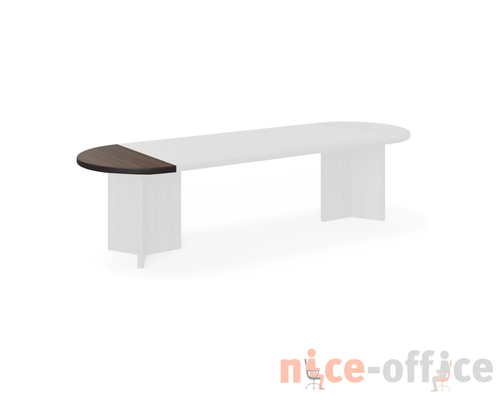 Сектор 180 100x50x4 Legno Орех