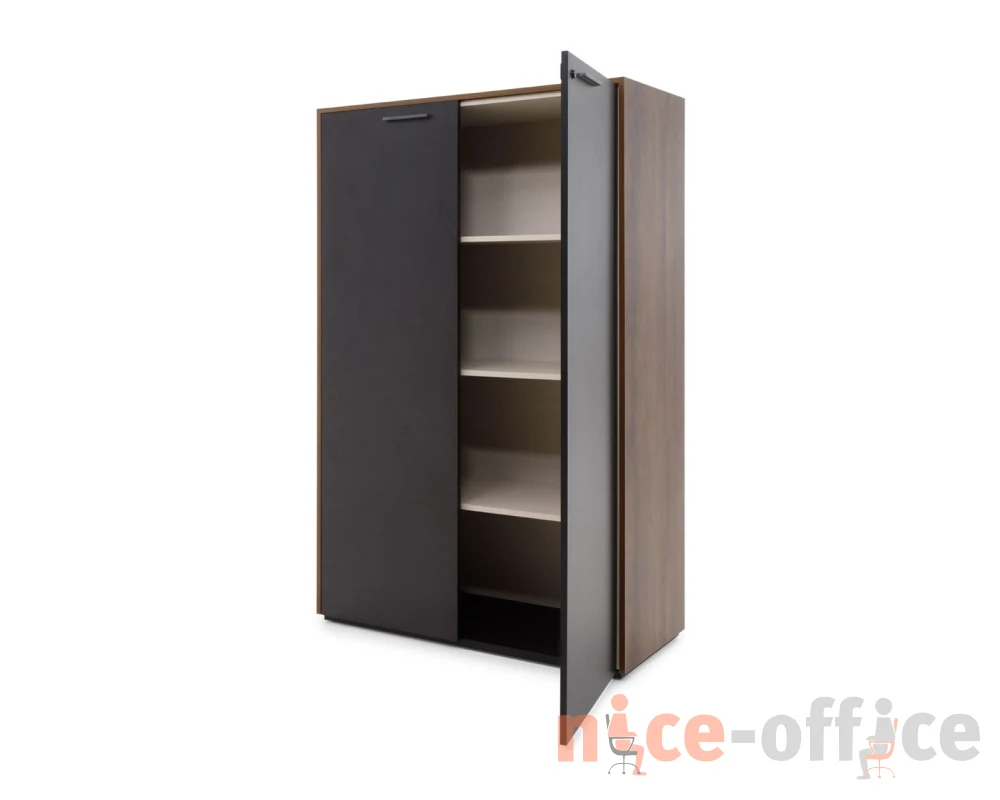 Шкаф для бумаг 100x45x171,6 Murano Кальяри/Черный