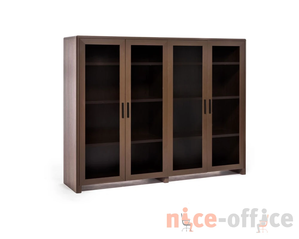 Шкаф-витрина 183x45x147 Legno Орех