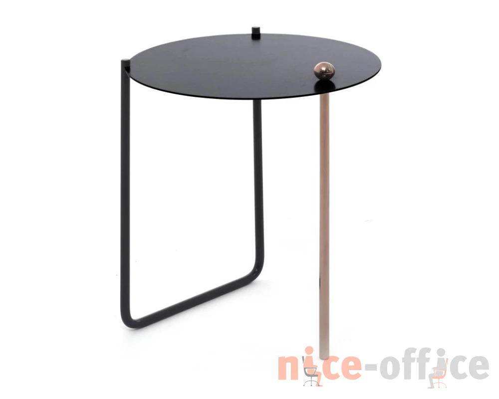 Стол кофейный 38x48 Coffee Neo S Черный/Бронзовый