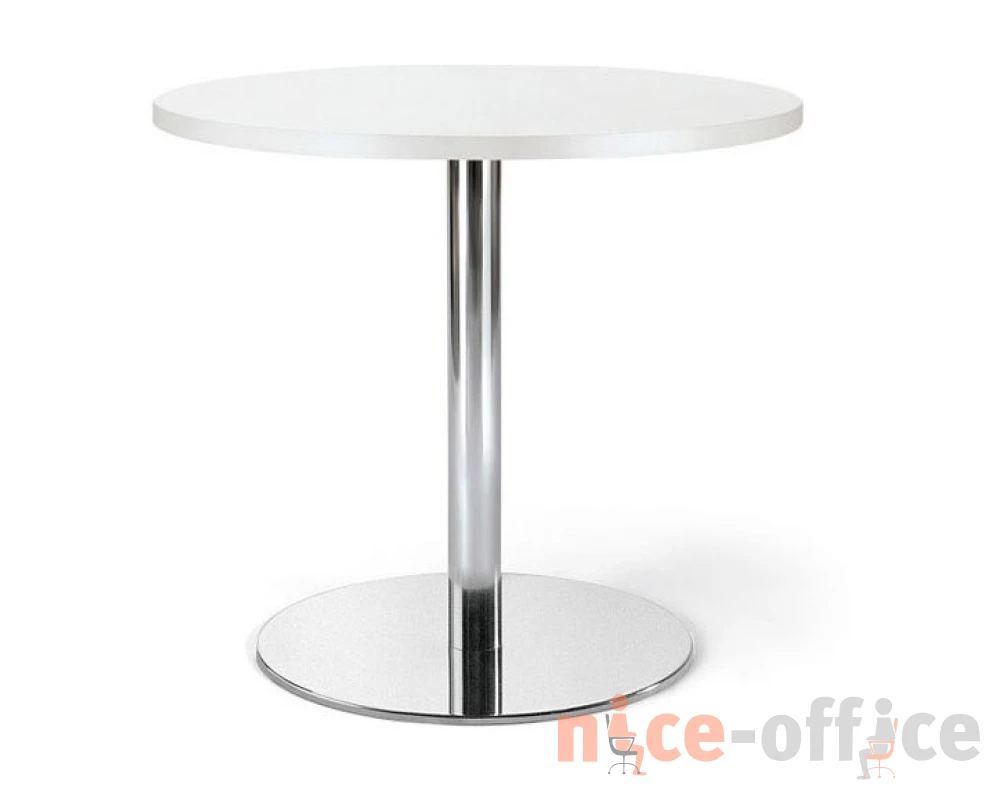 Стол кофейный D60x50 Cafe Белый/Хром