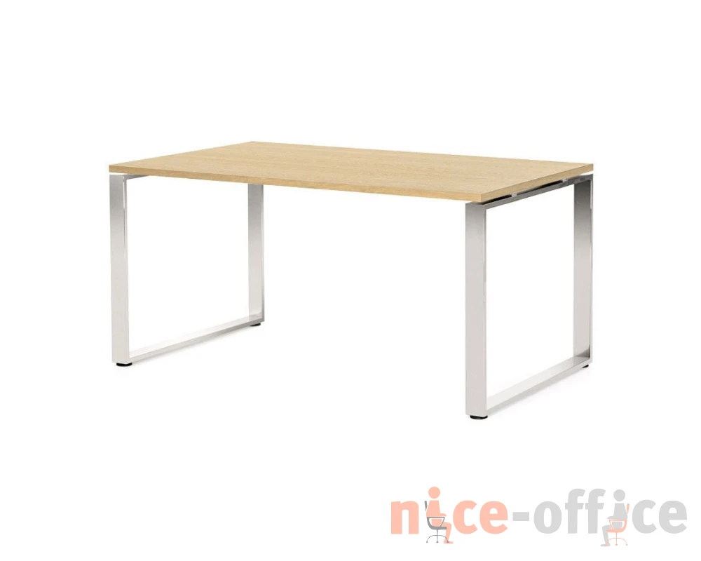 Стол письменный 160x90x76 Exe Дуб светлый/Хром