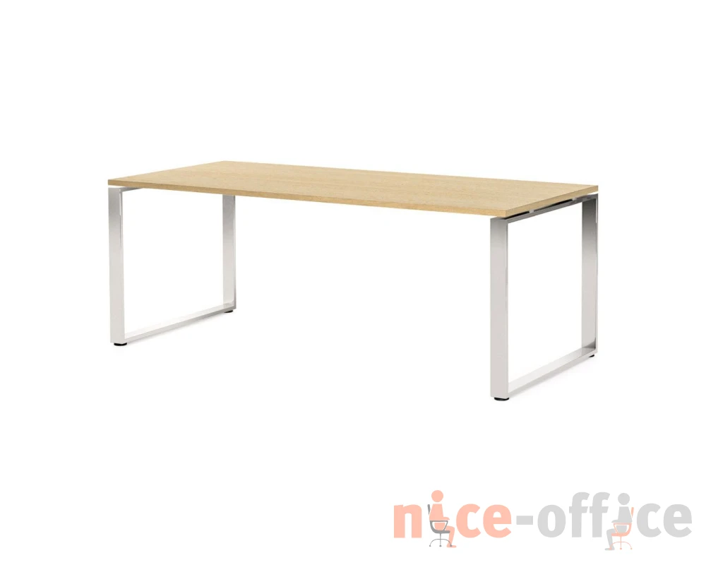 Стол письменный 200x90x76 Exe Дуб светлый/Хром