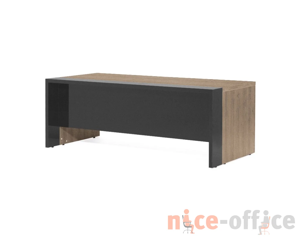 Стол письменный 220x95x76 Lava Гавана/Серый глянец