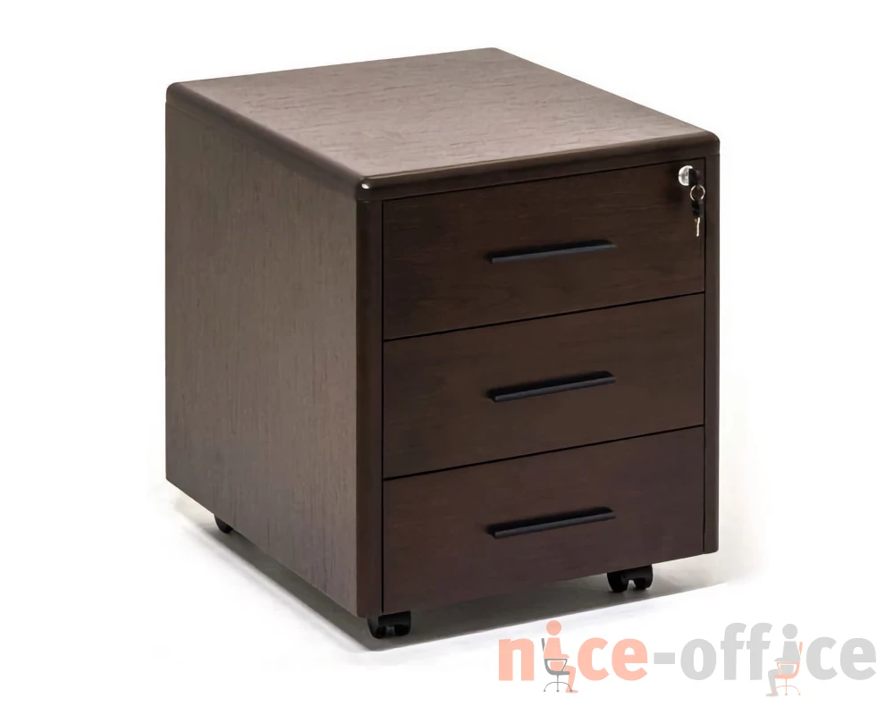 Тумба подкатная 3 ящика 47x55x57 Legno Орех