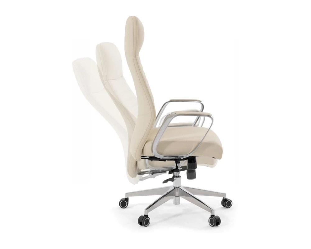 Кресло LINE/A Натуральная кожа, Бежевый