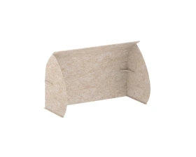 Кабина настольная скругленная на стол VE.KB2-138.6 1380x600x1000 Акустикс / AcustiX images