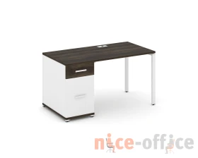 Стол рабочий с 1 опорной тумбой CN.SP-405 W 1400x720x750 Концепт / Concept images