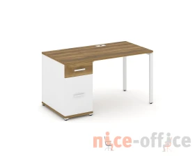 Стол рабочий с 1 опорной тумбой CN.SP-405 W 1400x720x750 Концепт / Concept images