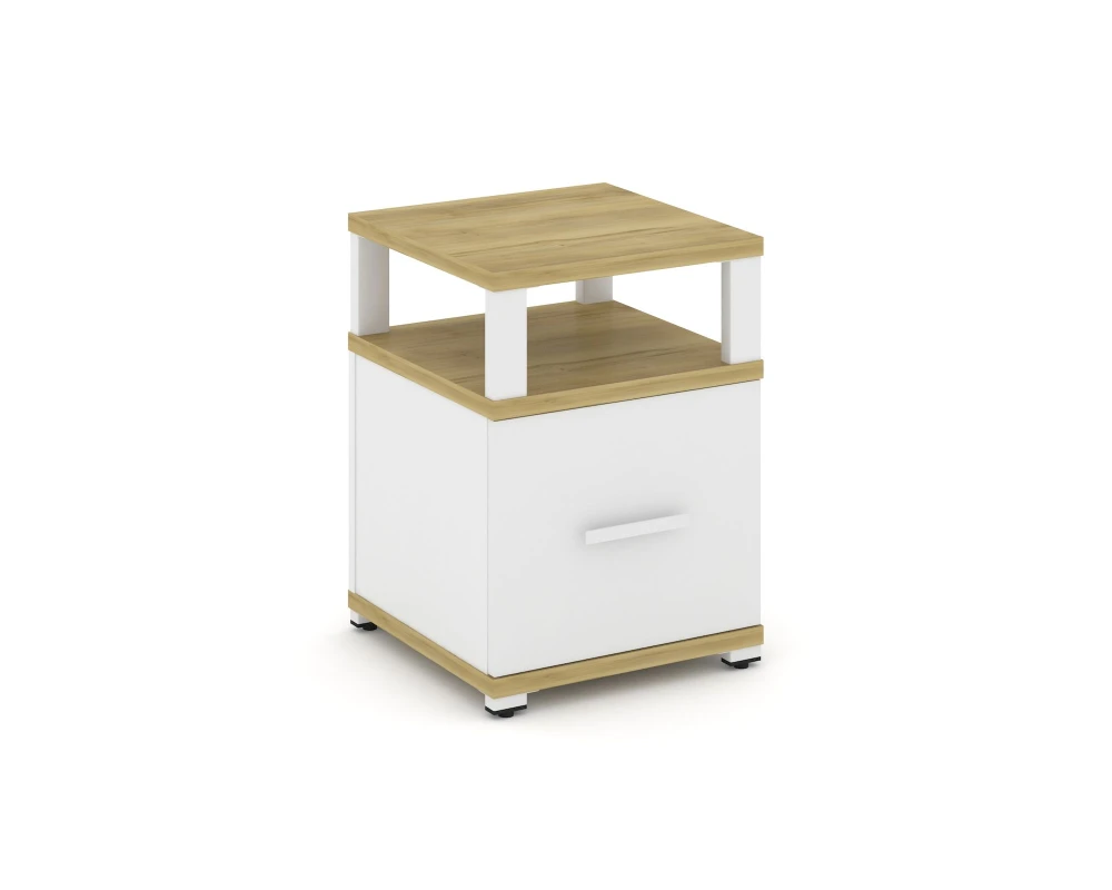 Тумба приставная 1 распаш. фасад с надставкой CN.TUP-005 W 420x420x583 Концепт / Concept