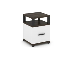 Тумба приставная 1 распаш. фасад с надставкой CN.TUP-005 W 420x420x583 Концепт / Concept images