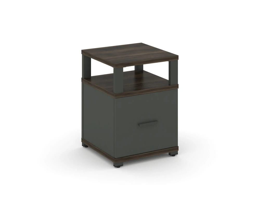 Тумба приставная 1 распаш. фасад с надставкой CN.TUP-005 W 420x420x583 Концепт / Concept