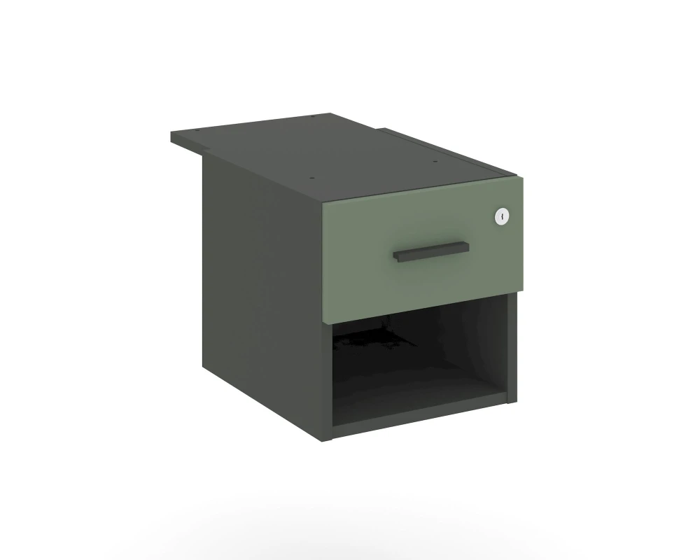 Тумба с открытой нишей и 1 ящ. CN.PT-005 W 347x573x336 Концепт / Concept