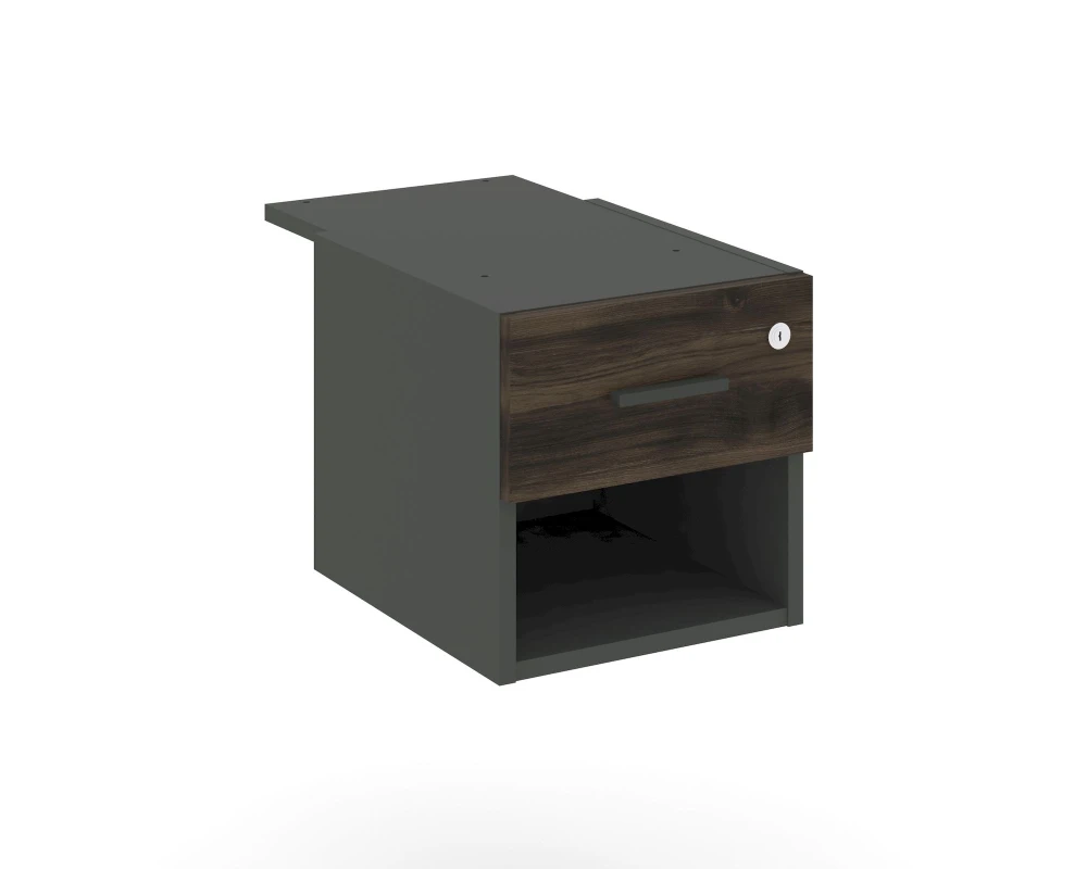 Тумба с открытой нишей и 1 ящ. CN.PT-005 W 347x573x336 Концепт / Concept