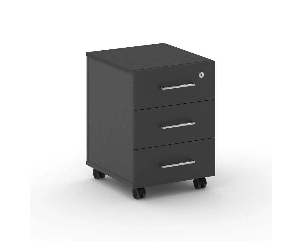 Тумба мобильная (открывание за ручки) CRU.TM-2 Ультраматт Кросс / Cross