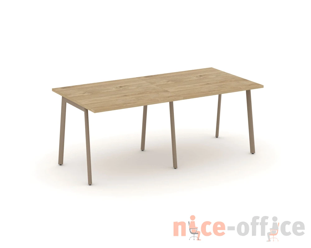 Стол переговорный на плоскоовальной трубе 196x98x75 Эстетика / Estetica