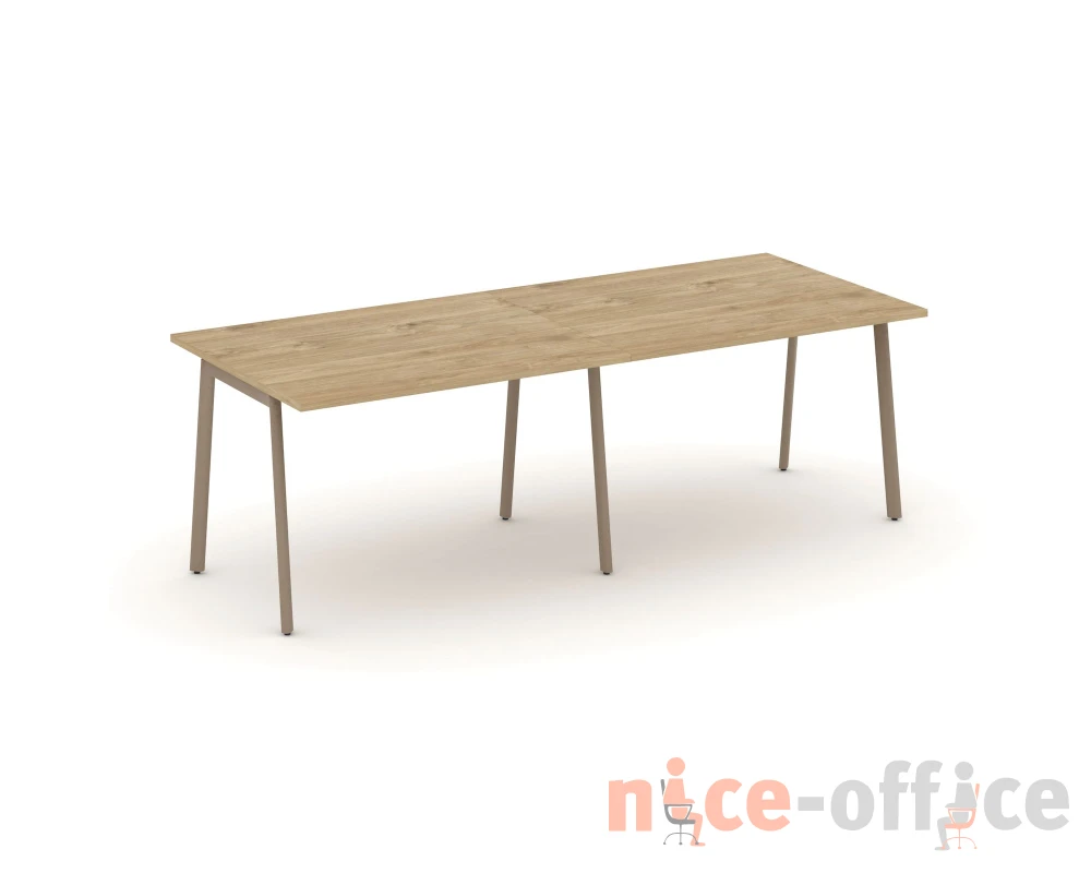 Стол переговорный на плоскоовальной трубе 236x98x75 Эстетика / Estetica