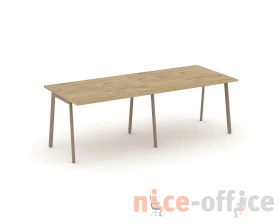 Стол переговорный на плоскоовальной трубе 236x98x75 Эстетика / Estetica images