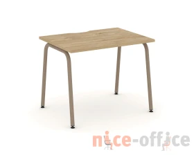 Стол рабочий с вырезом на круглой трубе 98x73x75 Эстетика / Estetica images