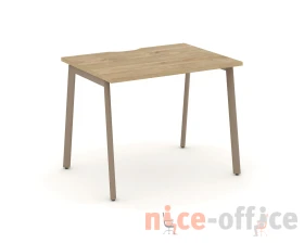 Стол рабочий с вырезом на плоскоовальной трубе 98x73x75 Эстетика / Estetica images