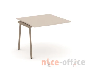 Проходной наборный элемент переговорного стола на плоскоовальной трубе 98x98x75 Эстетика / Estetica images