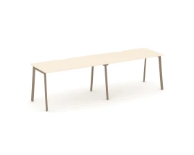 Рабочая станция на 2 места с вырезом на плоскоовальной трубе 276x73x75 Эстетика / Estetica images