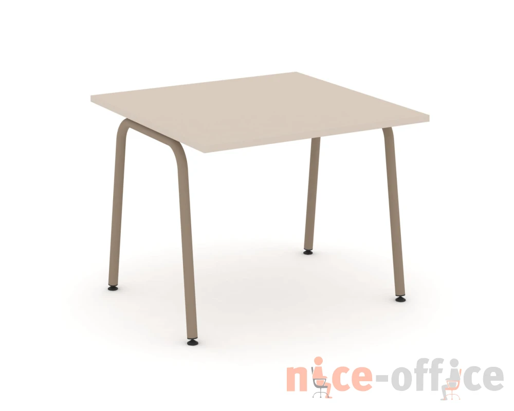 Стол переговорный на круглой трубе 98x98x75 Эстетика / Estetica