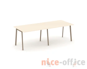 Стол переговорный на плоскоовальной трубе 236x98x75 Эстетика / Estetica images