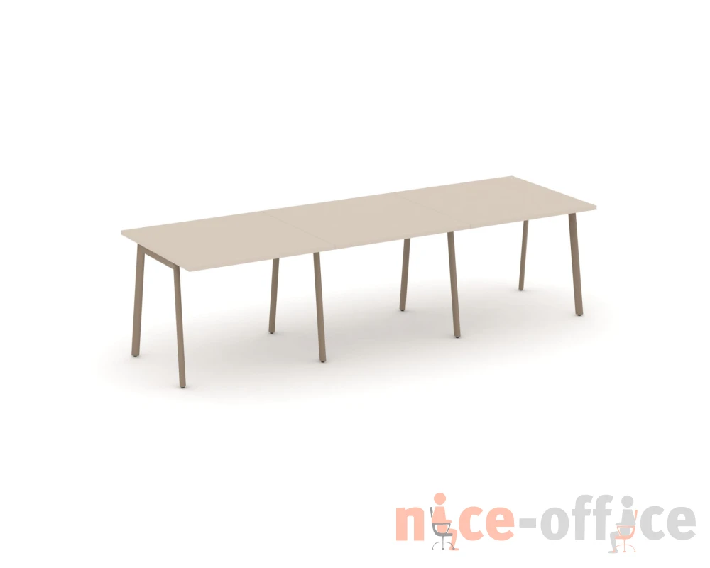 Стол переговорный на плоскоовальной трубе 294x98x75 Эстетика / Estetica