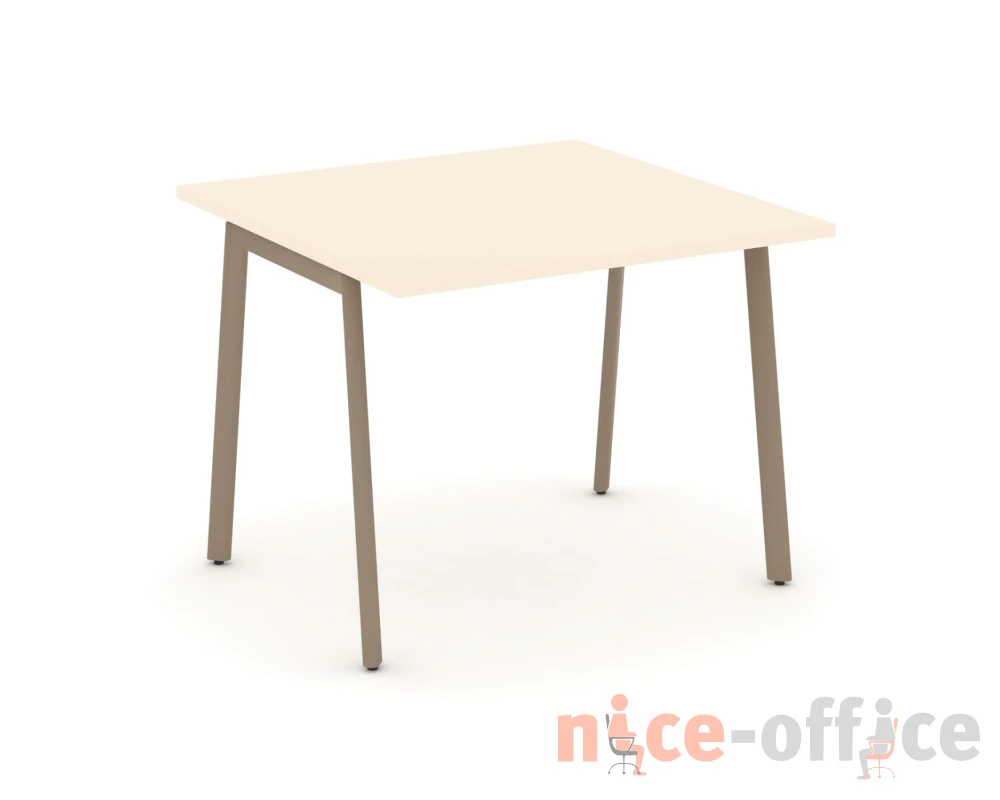 Стол переговорный на плоскоовальной трубе 98x98x75 Эстетика / Estetica