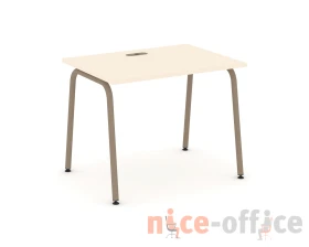 Стол рабочий с лючком на круглой трубе 98x73x75 Эстетика / Estetica images