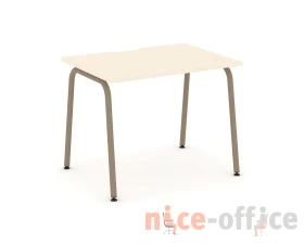 Стол рабочий с вырезом на круглой трубе 98x73x75 Эстетика / Estetica images