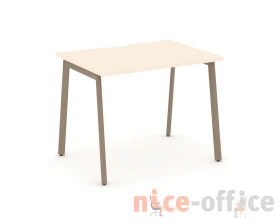 Стол рабочий с вырезом на плоскоовальной трубе 98x73x75 Эстетика / Estetica images