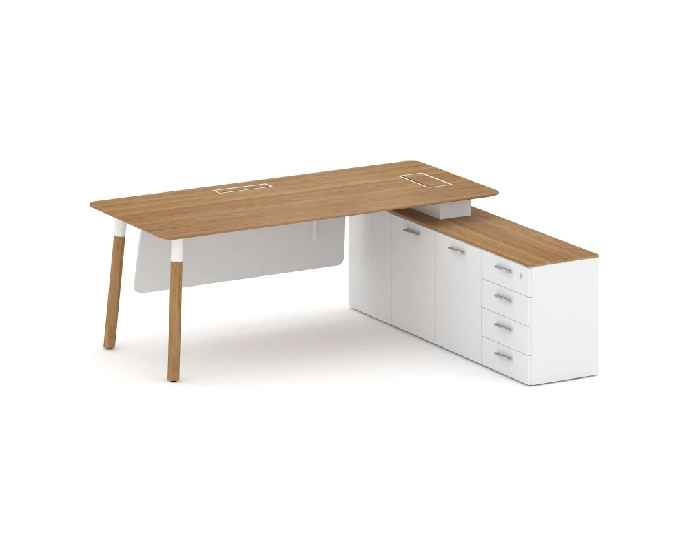 Стол руководителя правый 2000x1798x750 Фреско / Fresco