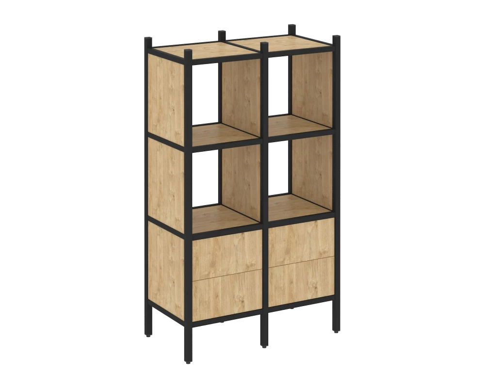 Прямой стеллаж L-03 862x446x1458 Лофт / Loft