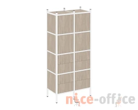 Прямой стеллаж L-04 862x446x1869 Лофт / Loft images