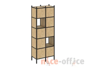 Прямой стеллаж L-05 862x446x1869 Лофт / Loft images