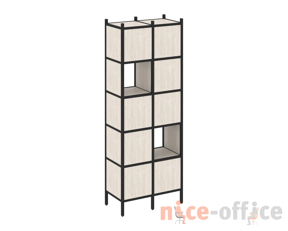 Прямой стеллаж L-05 862x446x1869 Лофт / Loft