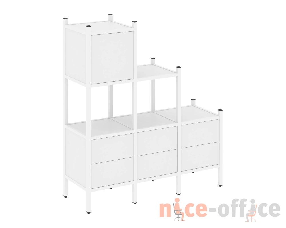 Прямой стеллаж L-12 1278x446x1458 Лофт / Loft