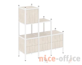 Прямой стеллаж L-12 1278x446x1458 Лофт / Loft images