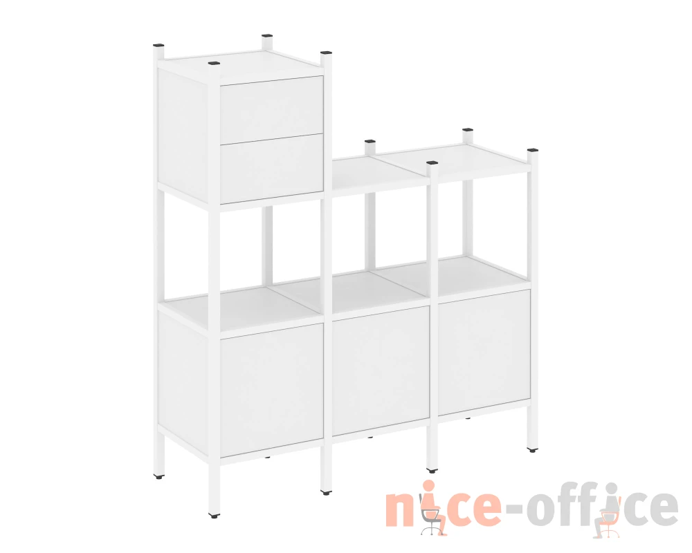 Прямой стеллаж L-13 1278x446x1458 Лофт / Loft