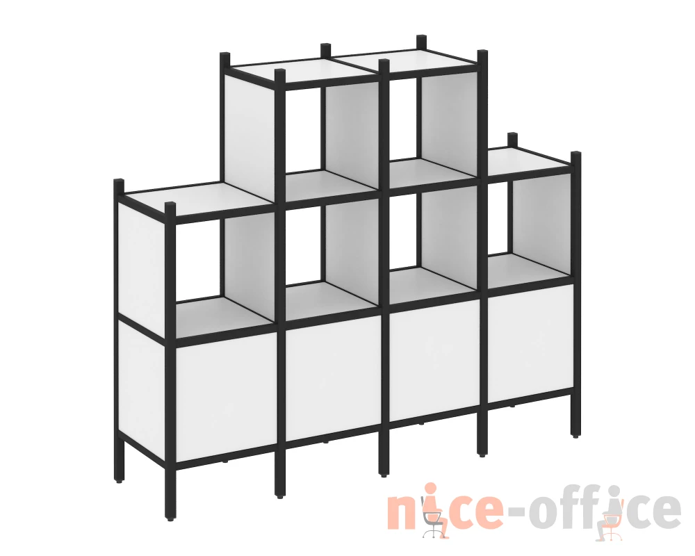 Прямой стеллаж L-16 1694x446x1458 Лофт / Loft